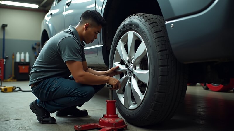 Car tyre change